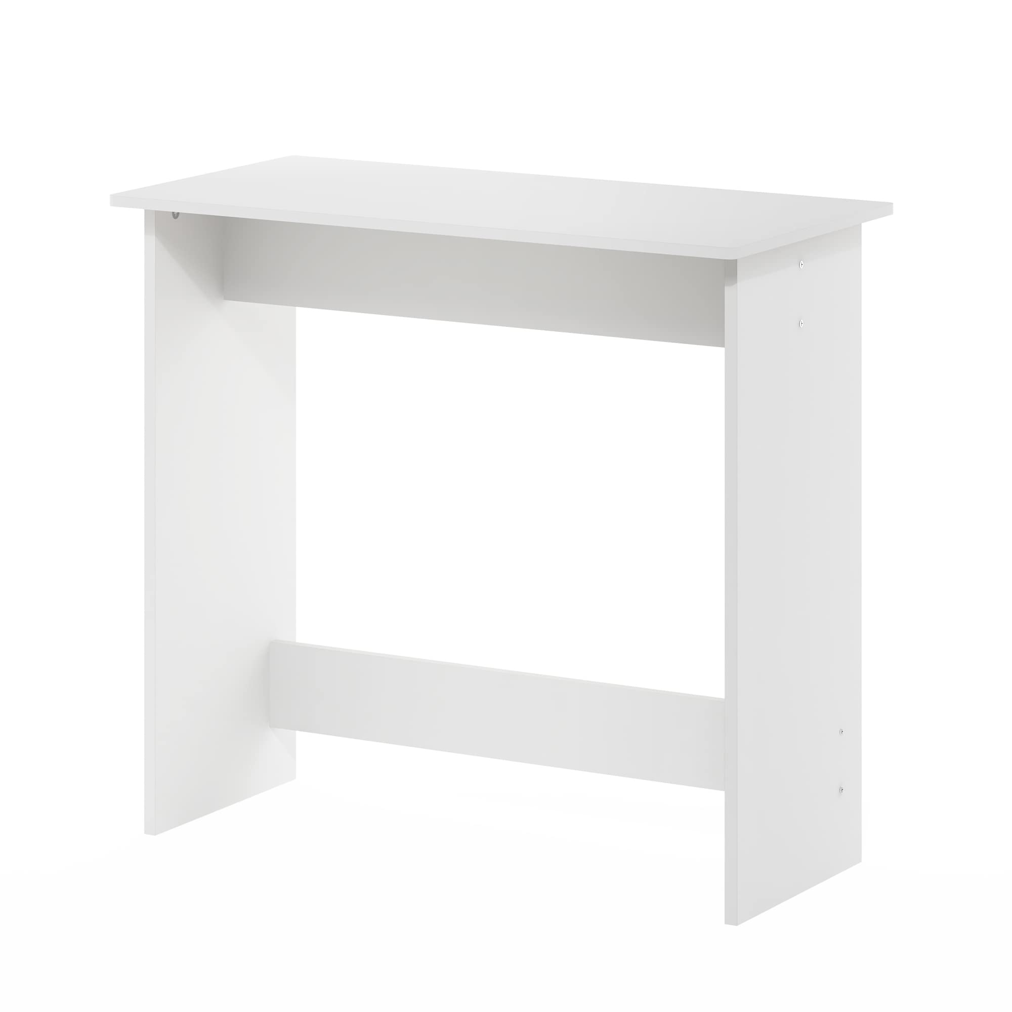 Furinno Simplistic Computer Desk, Study Desk, Writing Desk, White, 39.1 (D) x 79.5 (W) x 75.7 (H) cm