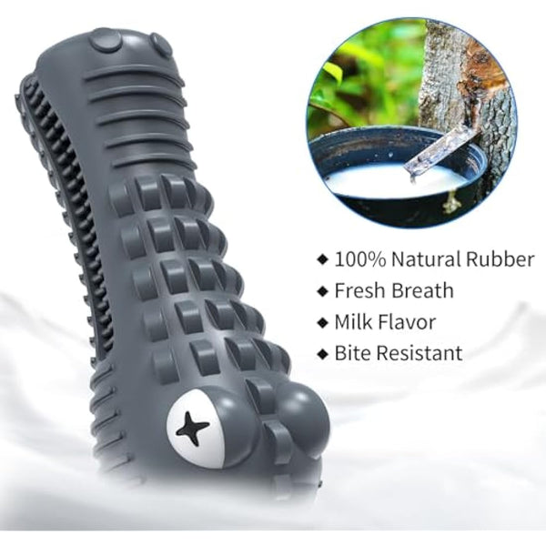 HETOO Dog Chew Toys, Indestructible Tough Durable Dog Toothbrush Toys For Aggressive Chewers Dogs Dental Care Teeth Cleaning, Gifts for Dogs