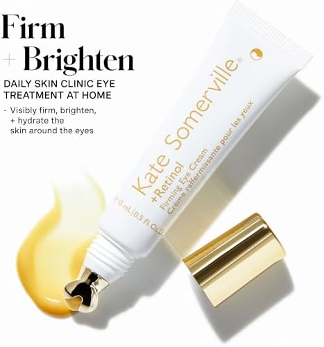 Kate Somerville Retinol Firming Eye Cream, Anti-Ageing Eye Treatment, Clinically Proven to Firm, Brighten and Smooth Lines, and Wrinkles, 15 mL