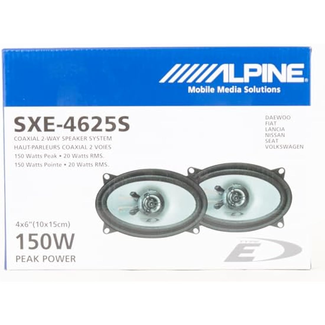 Alpine SXE 4625 S Car Loudspeaker, 60W, black