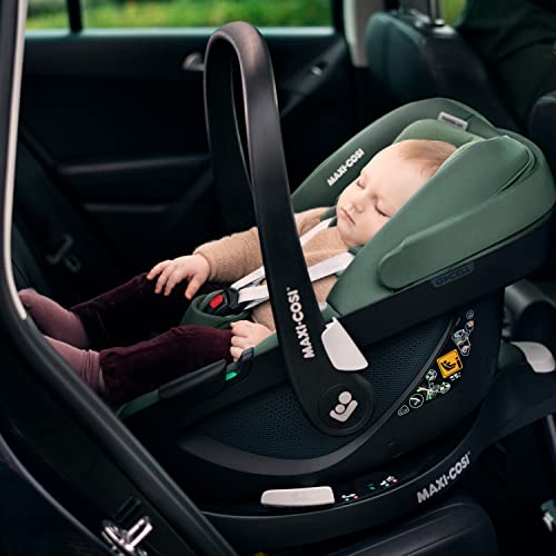 Maxi-Cosi FamilyFix 360 i-Size Base, Rotating Car Seat System, 360 Swivel ISOFIX Base, 0-4 Years (40-105 cm), One-Hand FlexiSpin Rotation, TravelSafe Rotation Control, Click & Go, Black