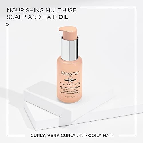 Kérastase Curl Manifesto, Nourishing Oil Styling and Finishing Treatment, For Curly Hair, With Manuka Honey and Ceramide, Huile Sublime Repair, 50 ml