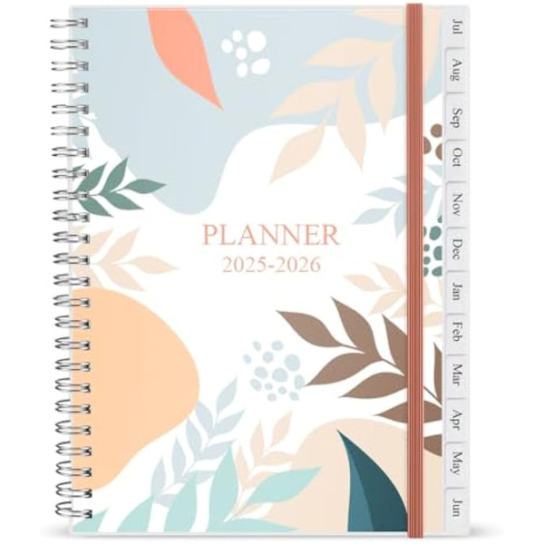 Diary 2025-2026, A5 Weekly/Monthly Planner with Monthly Tabs, 2025-2026 Planner from Jul 2025 to Jun 2026, Twin-Wire Binding,Easy to Organize Your Daily Life,14.8×21cm, Planners 2025-2026 Week to View