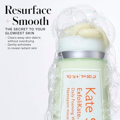 Kate Somerville ExfoliKate Cleanser, Daily Exfoliating Face Wash, Foaming Face Wash with Glycolic Acid and Lactic Acid, Gentle Facial Scrub