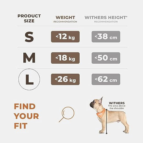 Extra Stable Dog Car Seat - Reinforced, Waterproof Pet Car Seat for Medium-Sized Dogs with 4 Fastening Straps (L Size, Black)