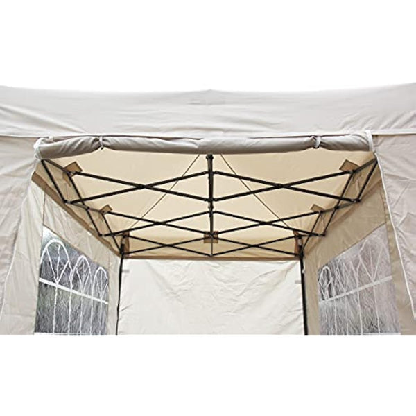 All Seasons Gazebos | 3x2m Pop Up Gazebo with 4 Side Walls & Accessory Pack | Heavy Duty, Fully Waterproof, High Grade Materials (Beige)