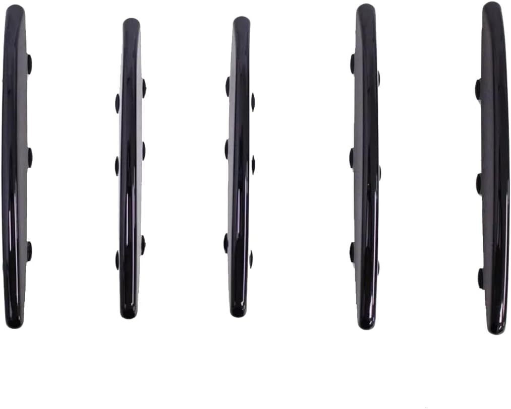 GAZOZ PERFORMANCE Black 6Pcs Hood Molding Grill Grille Vent Cover For 2004-2011 Benz R171 SLK | Completely Overlays Original Hood Vent