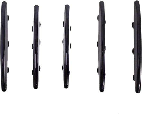 GAZOZ PERFORMANCE Black 6Pcs Hood Molding Grill Grille Vent Cover For 2004-2011 Benz R171 SLK | Completely Overlays Original Hood Vent