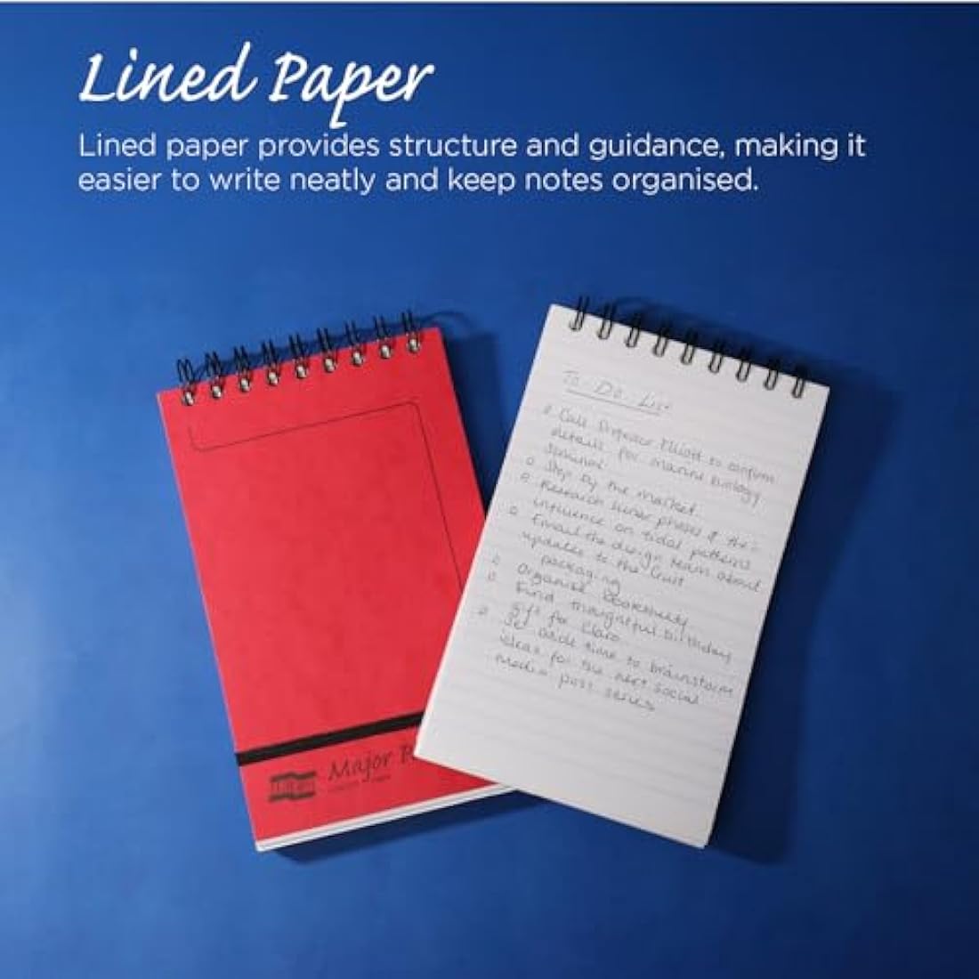 Europa 300 Page Major Wire Top Ruled Pad - Assorted Colour (Pack of 10)