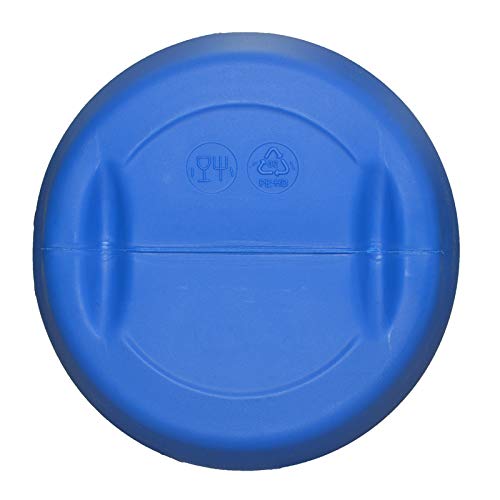 ITP Packaging 30 Litre Plastic Blue Open Top Storage Barrel Drum Keg with Lid and Latch Ring, UN Approved, Food Grade for Shipping, Air Tight