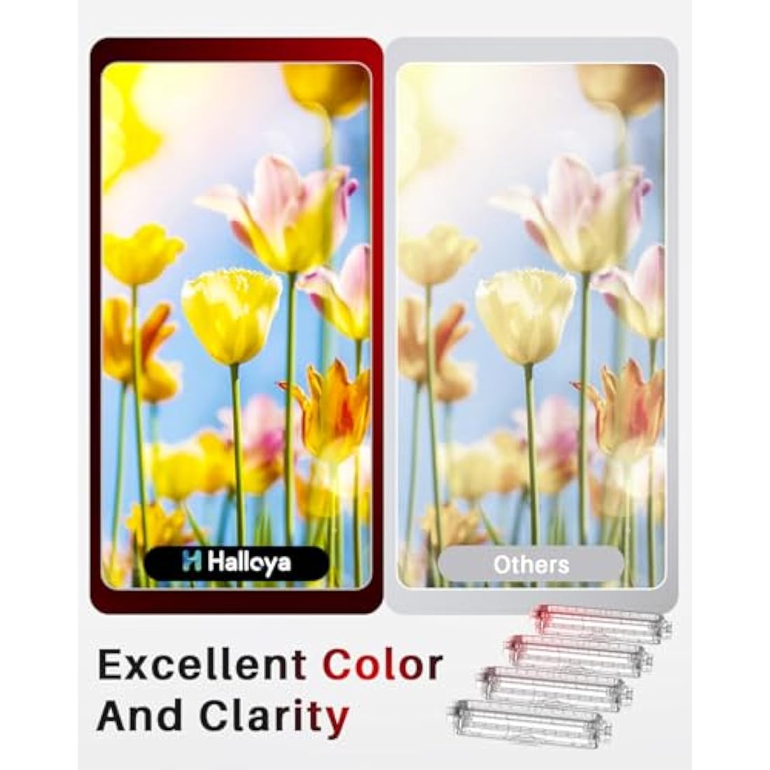 Halloya TN241 TN245 Toner Cartridges Replacement for Brother 9015CDW 9020CDW 9022CDW 3142CW 3140CW 3150CDW 3150CDN 3170CDW 9140CDN 9130CDN 9330CDW (4-Pack)