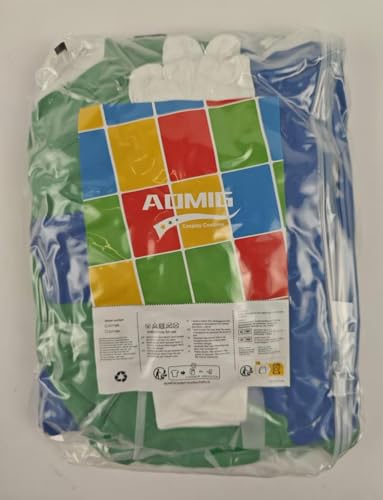 Aomig Mario Costumes, 4 Pack Mario Cosplay Costume Accessories Kits with Bodysuit, Luigi Hats Cap, Mustaches, White Gloves, Mario Luigi Bros Fancy Dress Outfit Costume for Women Men