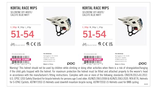POC Kortal Race MIPS - Advanced trail, enduro and all-mountain bike helmet with a highly efficient ventilation design