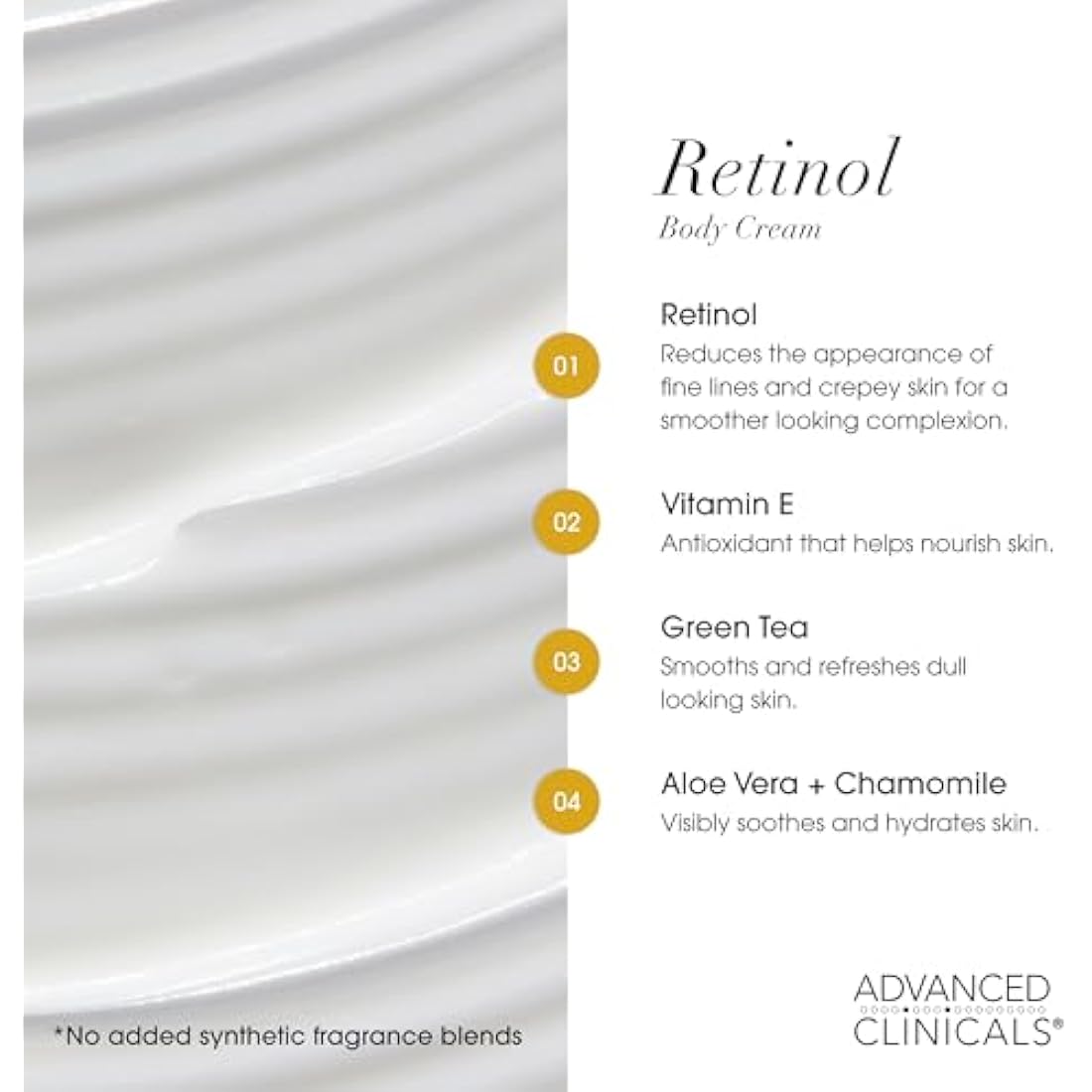 Advanced Clinicals Retinol Cream and Collagen Cream Skin Care set. Value anti-aging set for wrinkles, fine lines, firming skin. 16oz Spa size are great for face cream and body moisturizer.