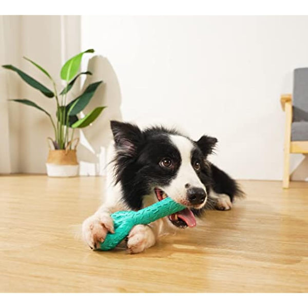 Acecy Dog Toys, Indestructible Cactus Chew Toy, Natural Rubber Milk Flavor, Puppy Teething Toys for Small Mediul Large Breed