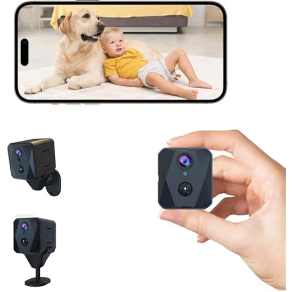 javiscam Spy Camera Hidden Camera,High Video Quality WiFi Wireless Mini Camera,Indoor Camera For Home Security, Small Nanny Cam Night Vision Motion Activated Alerts,Baby and Pets camera