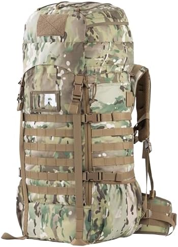 BACKFERRY 75L Tactical Backpack with Internal Frame, MOLLE, and Hydration System for Camping,Hunting,Backpacking,Hiking and Wild Adventure