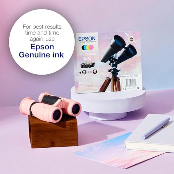 Epson 502 Binoculars Genuine Multipack, 4-colours Ink Cartridges