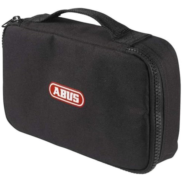 ABUS lock and chain combination - Granit Power XS 67/105HB50 + 10KS120 black loop - Motorbike lock with security level 16 - Red