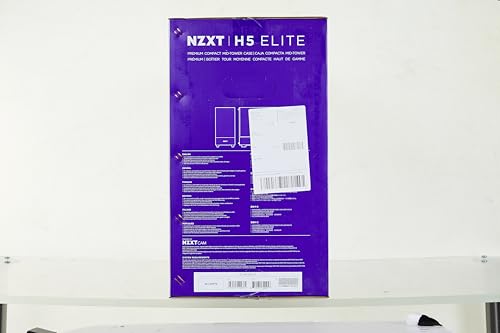 NZXT H5 Flow RGB - Compact ATX Mid-Tower PC Gaming Case - High Airflow - F360 RGB Core (CV) Included - 360mm Front & 240mm Top Radiator Support - Cable Management - Tempered Glass - White