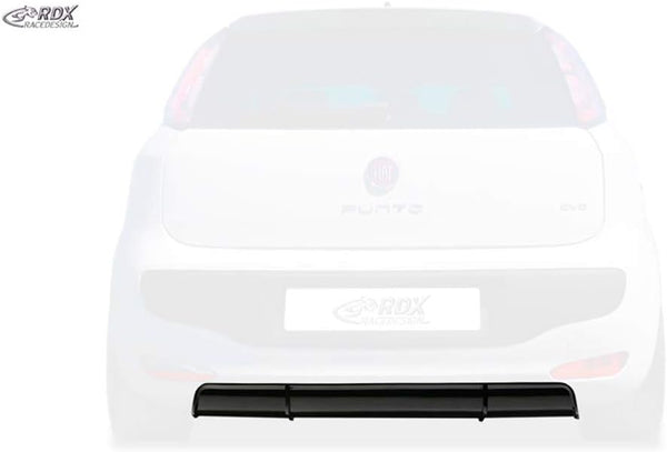 RDX Racedesign RDHAD3006 Diffuser 'Rear Bumper Skirt Fiat Punto Evo 2009' (ABS), Black