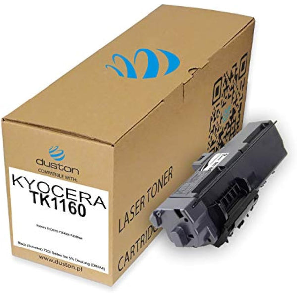 duston 5x TK1160, TK-1160 black toner compatible with Kyocera ECOSYS P2040dn P2040dw