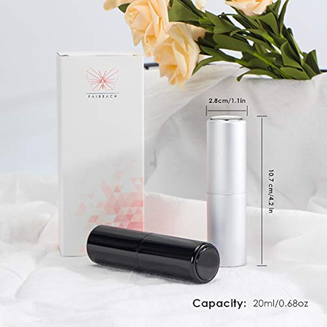 Faireach Perfume Atomiser Refillable 20ML Travel Aftershave Dispenser Spray Bottle Empty Leak Proof