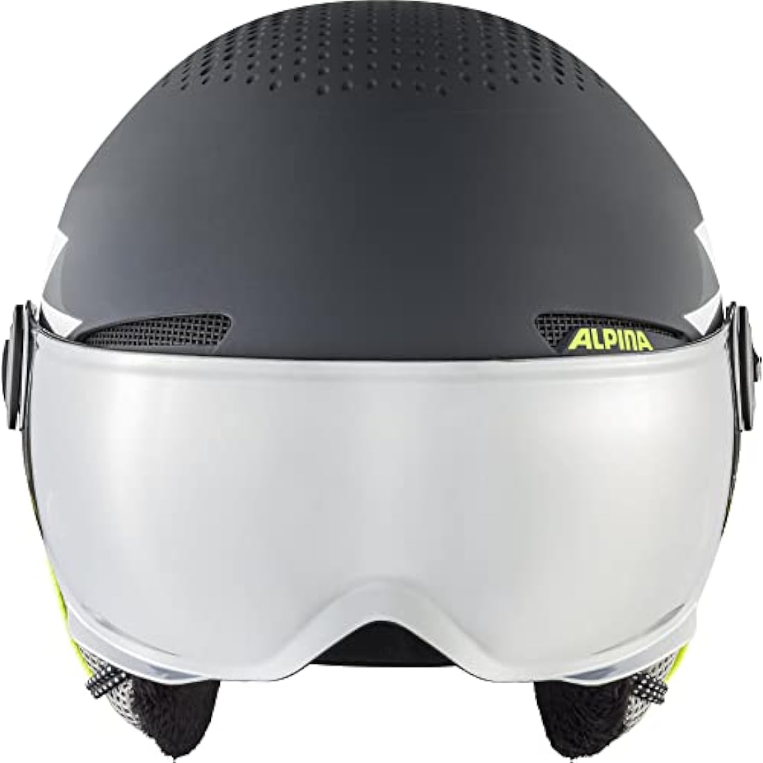 ALPINA ZUPO VISOR Q-LITE Helmet 2023 charcoal-neon matt