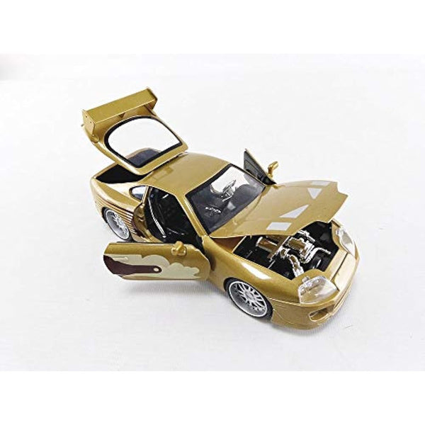 Jada 99540 Toys Fast and Furious 1:24 FF-'95 Toyota Supra diecast Collectible car Vehicle, Gold