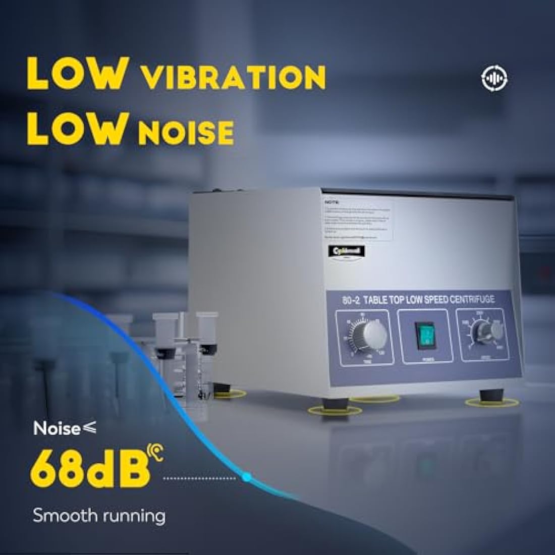 CGOLDENWALL 80-2 Centrifuge 4000rpm Centrifugal Machine with 12x20ml Tubes- 2325xg Centrifugal Force- 0-120min Timer for Separation of Samples&Qualitative Analysis in Hospital/Biological/Chemical Labs