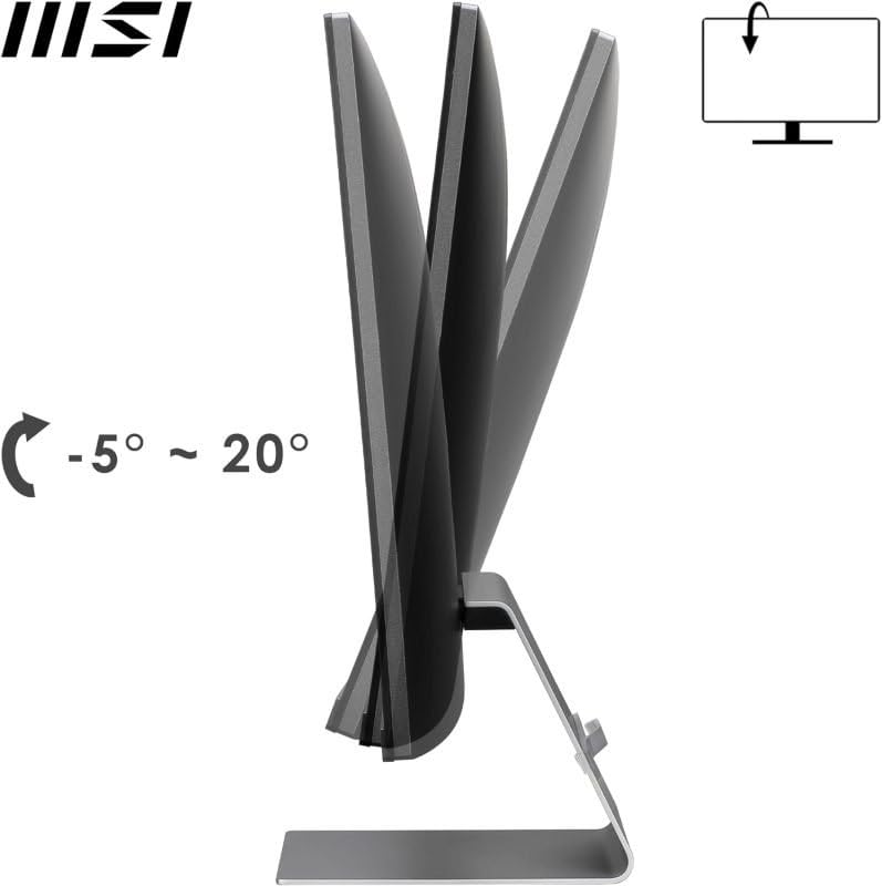 MSI PRO MP273QW E2 27 Inch WQHD Office Monitor - 2560 x 1440 IPS Panel, 100 Hz, Eye-Friendly Screen, Built-in Speakers, Tilt-Adjustable - HDMI 2.0b, DP (1.2a)