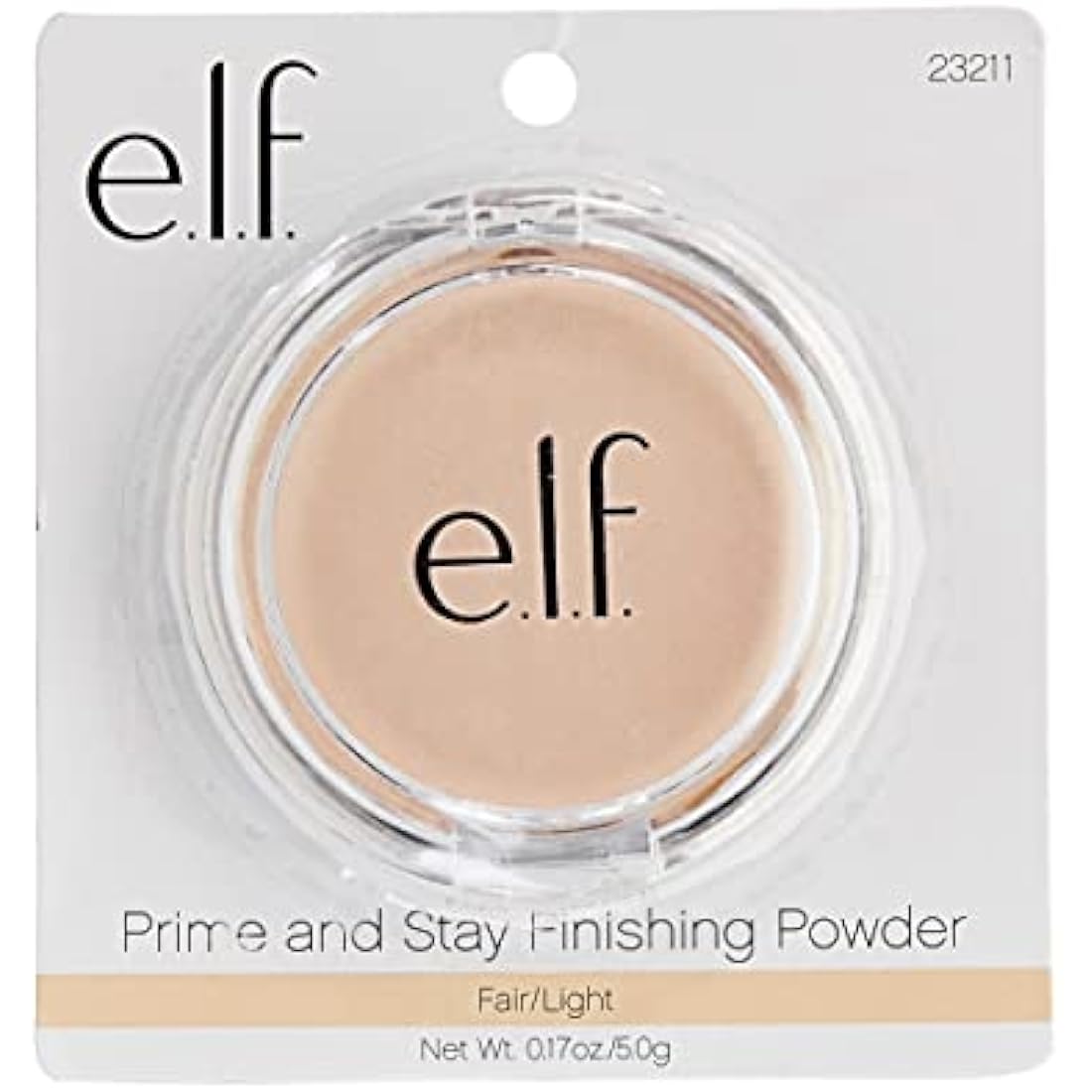 e.l.f. Prime & Stay Finishing Powder, Lightweight, Tinted, Long Lasting, Blurs Imperfections, Smooths Fine Lines, Controls Shine, Sets Makeup, Sheer 5g