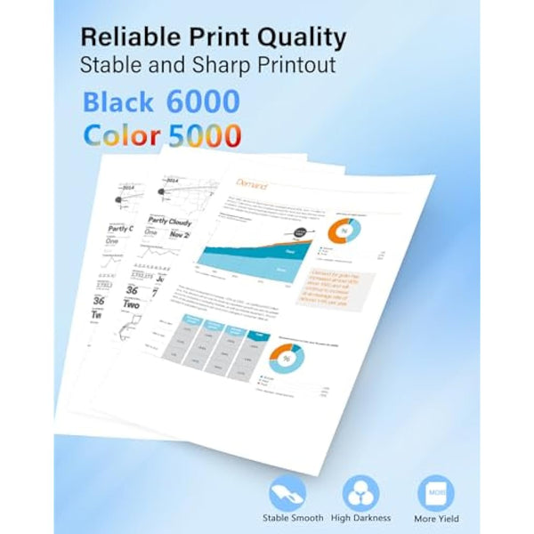 Hookink LC426XL LC 426 XL Ink Cartridge Multipack Compatible for Brother LC-426 LC-426VAL Ink for MFC-J4335DW MFC-J4340DW MFC-J4535DW MFC-J4540DW Printers (1 Black 1 Cyan 1 Magenta 1 Yellow)