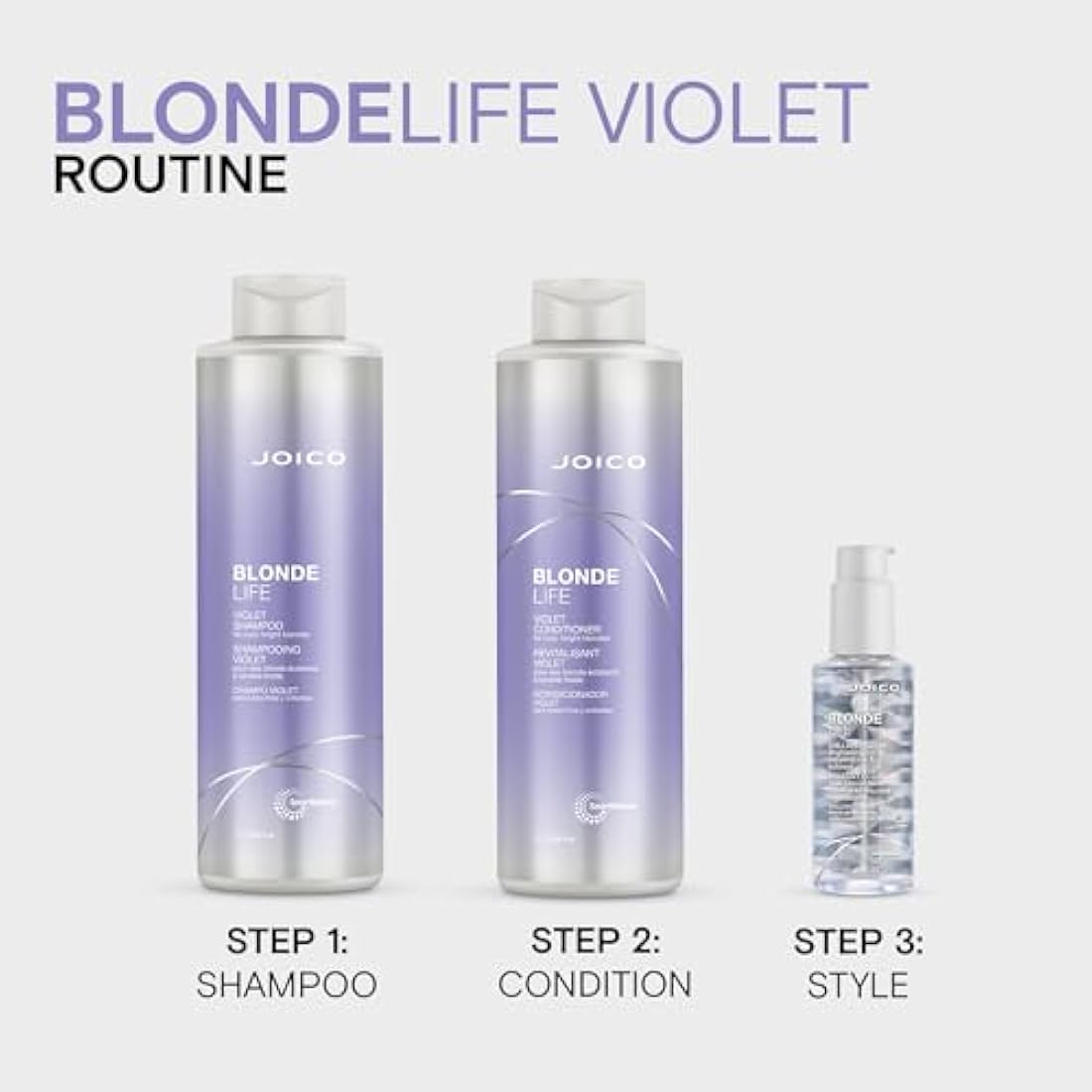 Joico Blonde Life by Violet Conditioner 1000ml, (Pack of 1)