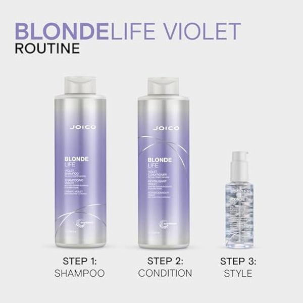Joico Blonde Life by Violet Conditioner 1000ml, (Pack of 1)