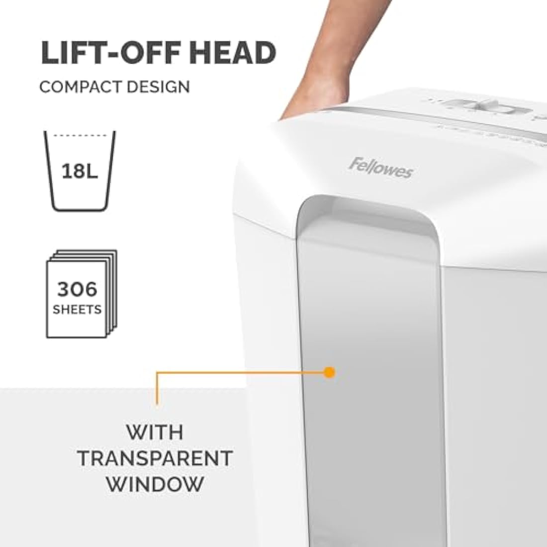 Fellowes Powershred LX70 Cross cut Shredder White