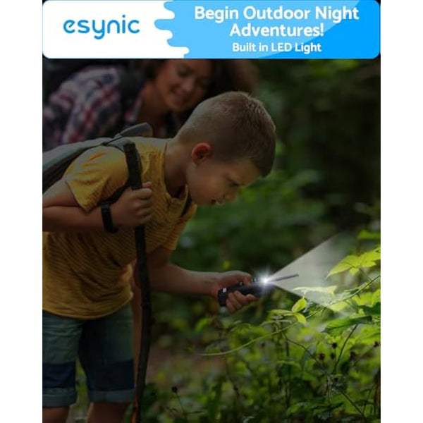 eSynic 3Pack Professional Walkie Talkies for Adults Rechargeable Walkie Talkies Best 16CH Walkie Talkie Hand Free VOX Two Way Radio With Earpieces& LED Lights Wonderful Gifts For Adults Kids etc