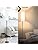 JHuiLap LED Floor Lamp Simple Design, Modern Floor Lamp with Shade, Tall Lamps for Living Room Bedroom Office Dining Room Kitchen, Black Pole Lamp with Foot Switch (Bulb Included) (White Shade)