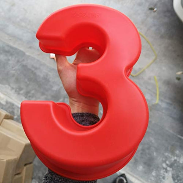 10 Inch 9 Pieces Large Size Number Moulds Baking Forms Silicone Cake Pan Number Cake Molds Tins 25.4cm