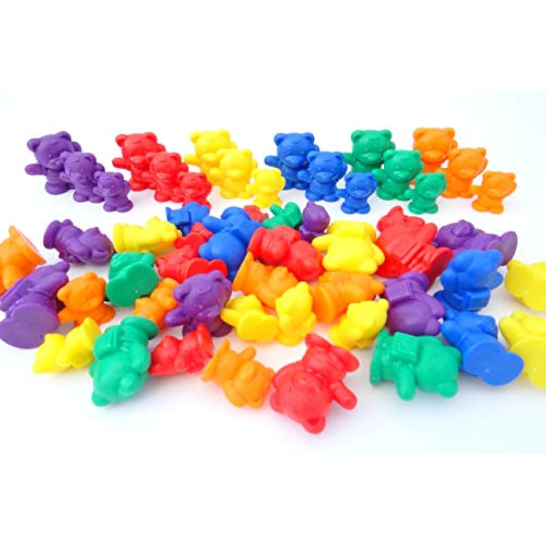a2bsales Sorting Counters Starter Packs - Early Learning & Motor Skills Maths Toy - SEN Montessori (Bear - 24 Pk)