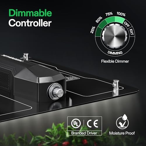 VIVOSUN VS1000 LED Grow Light with Samsung LM301 Diodes & Driver, Sun-Like Full Spectrum for Seedling, Vegetation and Flowering, Plant Grow Light for 60 x 60 cm / 90 x 90 cm Grow Tent