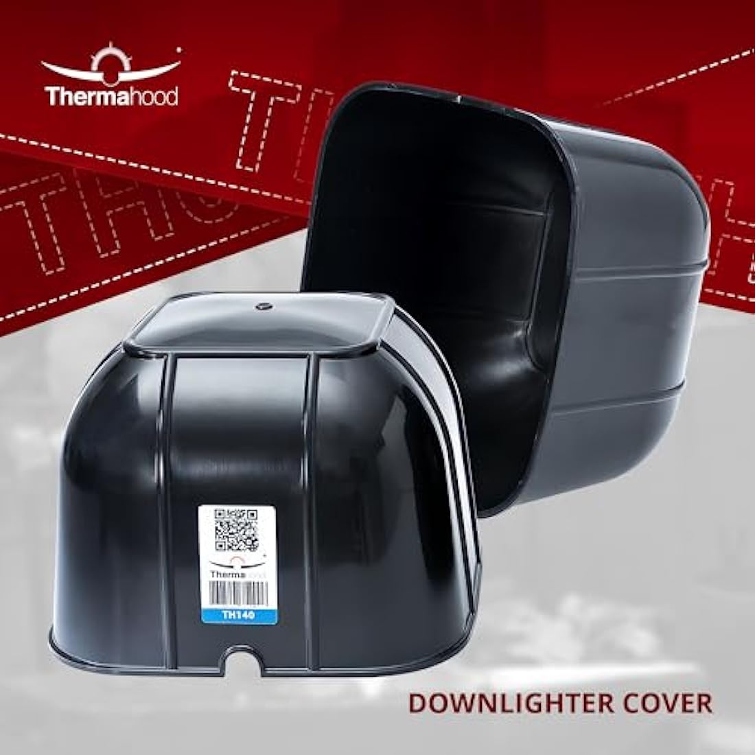 Thermahood - TH 140-10no Pack - Covers for Downlighter Ceiling Lights and Spotlights - Aids Energy Efficiency, Pack of 10