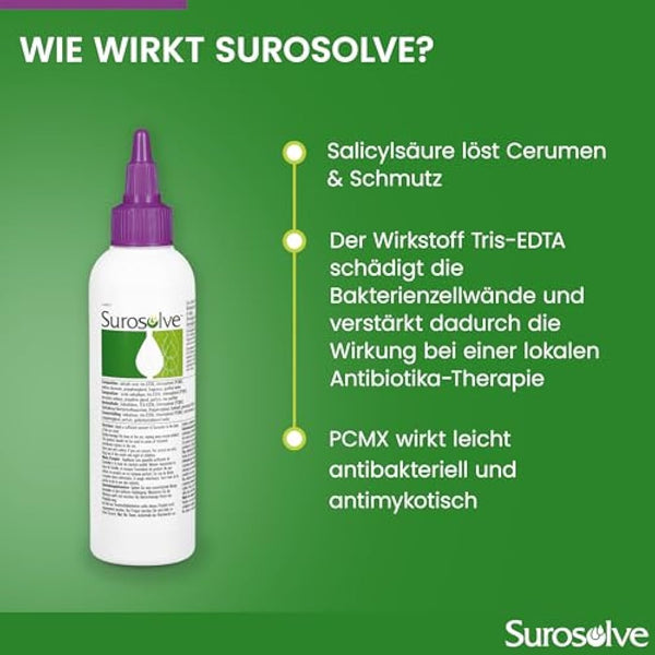 Fidavet Surosolve ear cleaner for dogs and cats 125ml