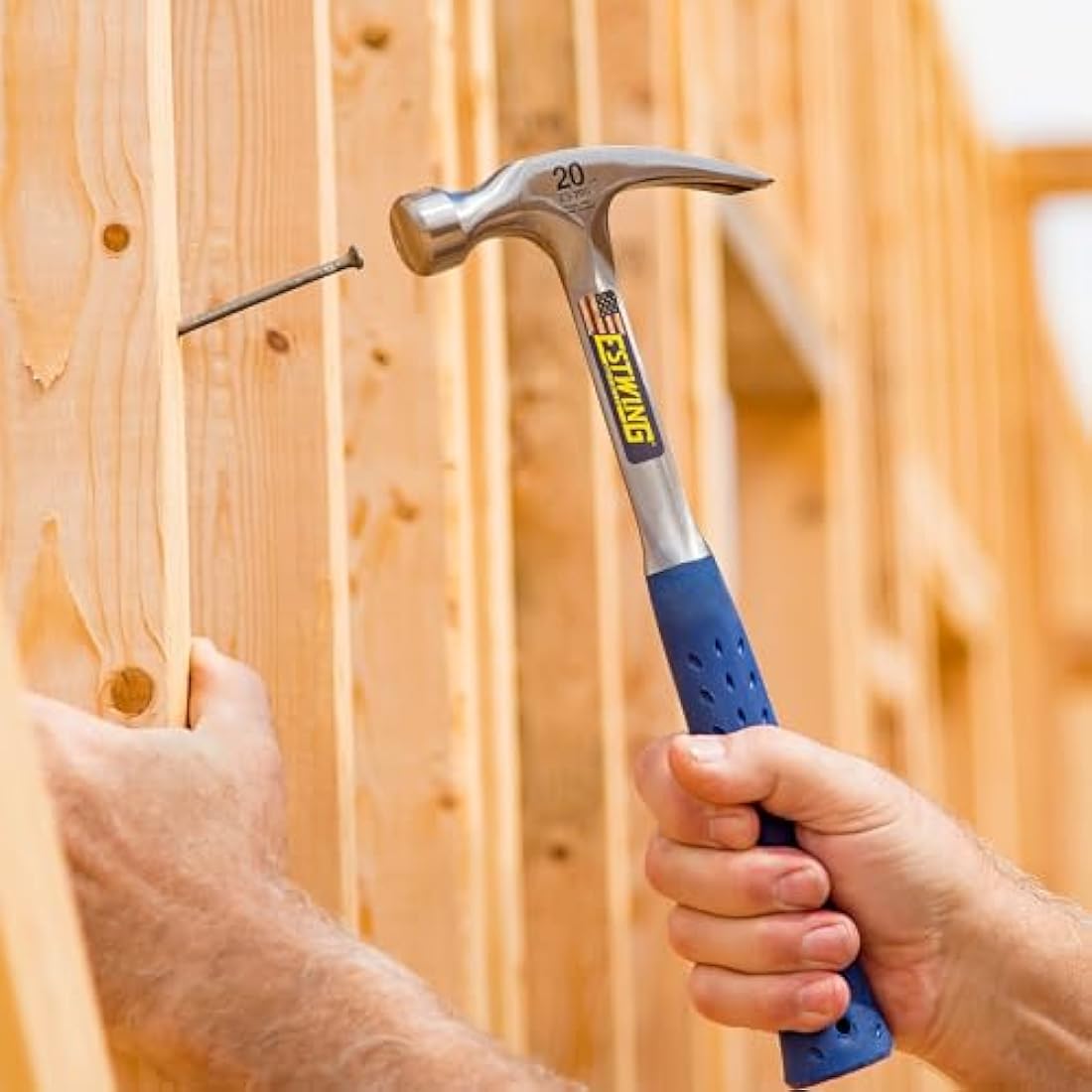 Estwing E3-20S 14-217 20-Ounce Ripping Hammer, Smooth Face, Silver, 20 oz