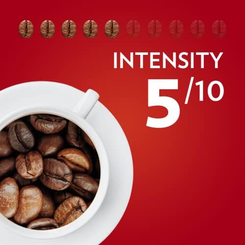 Lavazza, Qualità Rossa, Coffee Beans, Arabica and Robusta, Intensity 5/10, Medium Roasting, 1 Kg