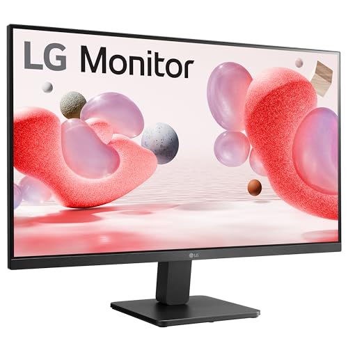 LG Electronics Monitor 27MR400-B, 27 Inch, Full HD 1080p, 100Hz, 5ms GtG, IPS Panel, AMD FreeSync, Smart Energy Saving, Anti-Glare, HDMI, Matte Black