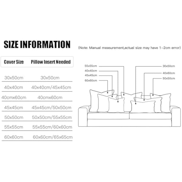 JOTOM Outdoor Cushion Inserts 45x45cm Waterproof Premium Cushion Inner Pads 18"x18" Pillows Filling Set of 4 Decorative Square Pillow Inserts Sofa Pillow Stuffer Patio Garden Blench Couch Bed Cushions