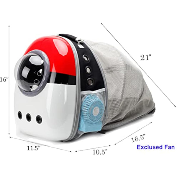 Interfashioner® Cat Carrier Backpack, Back Expandable Space Capsule Pet Carrier Backpack Bubble for Kitten Small Dog up to 5.5 kgs, Backpack for Cat