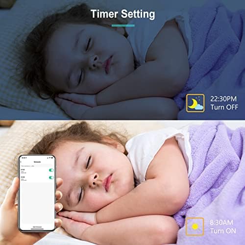 GY A60 B22 Smart Bulb Bayonet Alexa Light Bulbs, 9W 850lm 2700K-6500K RGB Dimmable Colour Changing Compatible with Alexa/Google Home 2.4GHz WLAN,6 Packs