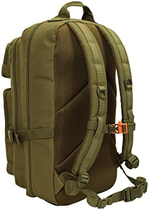 Mountain Warehouse Legion 35L Backpack - Rain Cover Hiking Rucksack, Whistle Camping Daypack